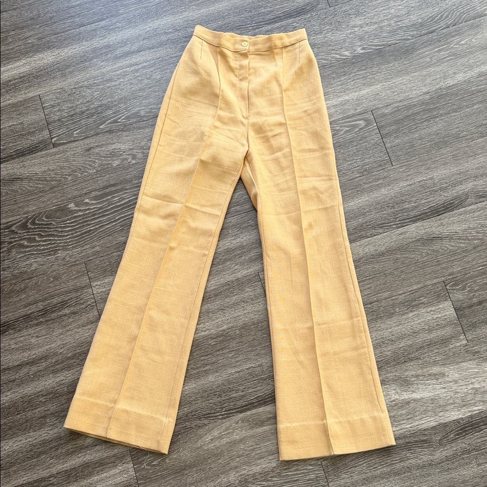 Stylish Tan Wide-Leg Pants